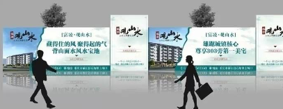大路镇错落形地产围挡